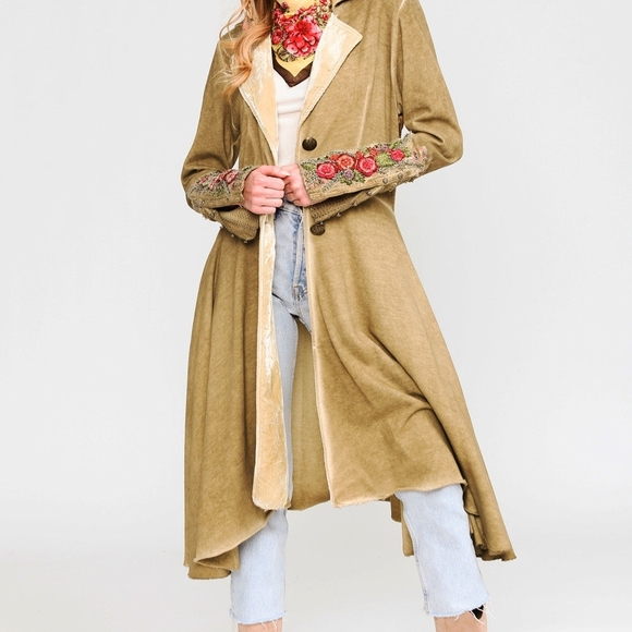 NWT Aratta Heart Of Autumn Embroidered Coat - Picture 9 of 13